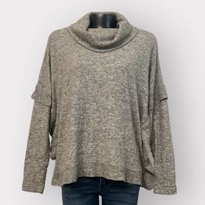 Anthro Postmark NEW Womens Oversized Cowlneck Knit Top sz S Long Sleeve Sweater
